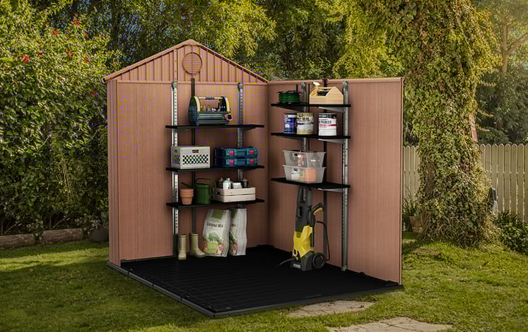 PRE ORDER: SEP. - Keter Storage Shed Shelf Kit