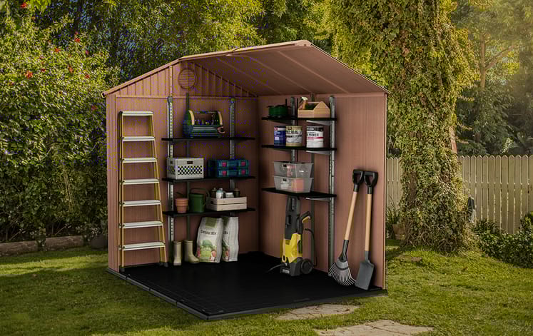 PRE ORDER: SEP. - Keter Storage Shed Shelf Kit