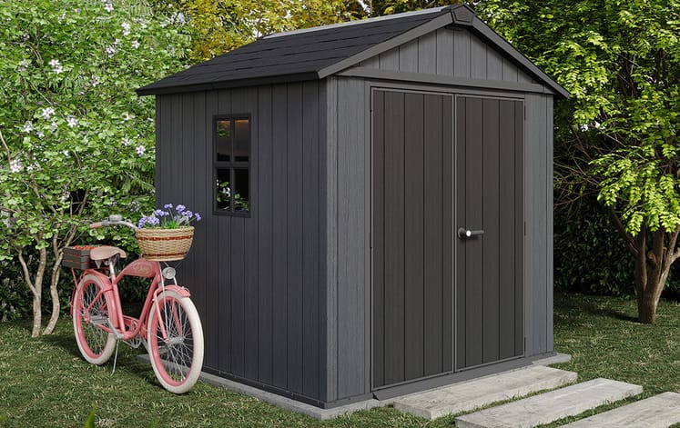 Keter Newton Plus Shed 7.5x7 (2.3 x 2.2m) - mazeproducts