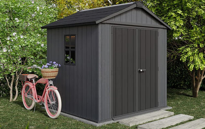 Keter Newton Plus Shed 7.5x7 (2.3 x 2.2m) - mazeproducts