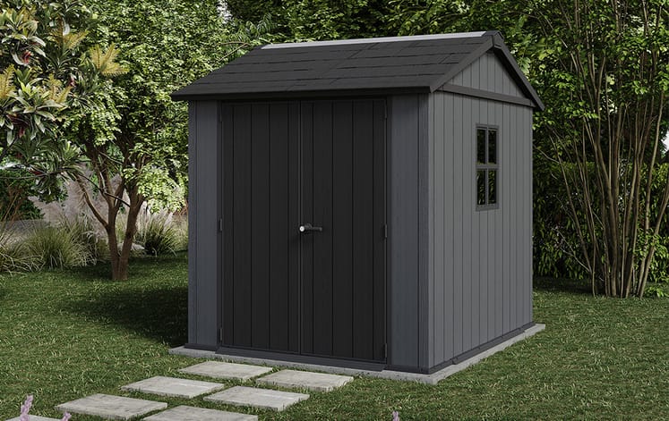 Keter Newton Plus Shed 7.5x7 (2.3 x 2.2m) - mazeproducts