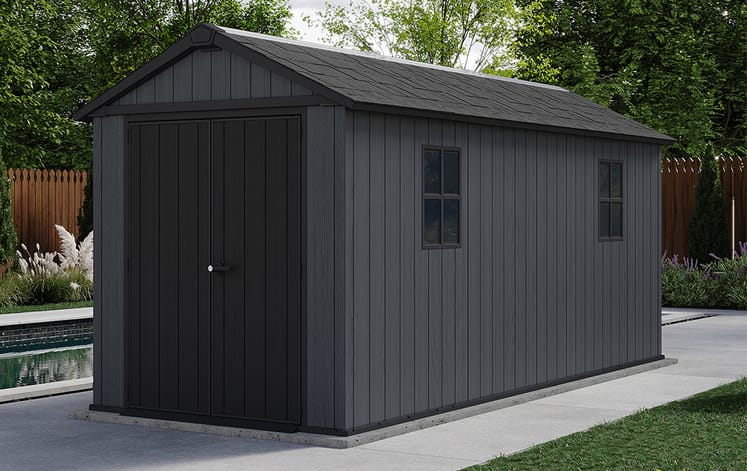 Keter Newton Plus Shed 7.5x15 (2.3 x 4.7m) - mazeproducts
