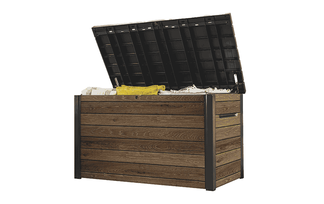 PRE ORDER: OCT. - Keter Signature 870L Storage Box - Walnut Look
