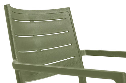 PRE ORDER: SEP. - Keter Metaline Metal Look Dining Chair: Green - 6 Pack
