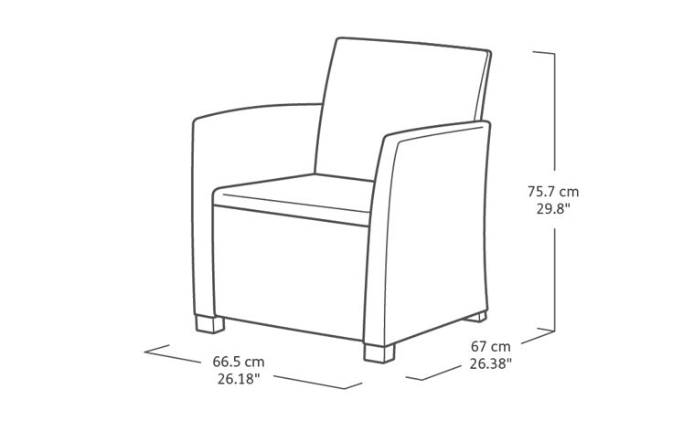 Keter Mia Outdoor Lounge Set - Graphite
