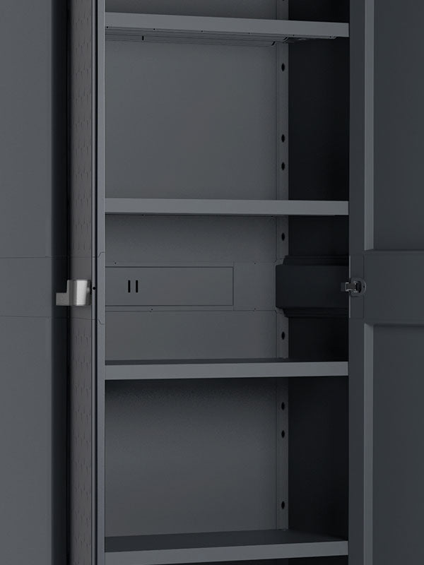 2 x Keter Moby High Storage Cabinets