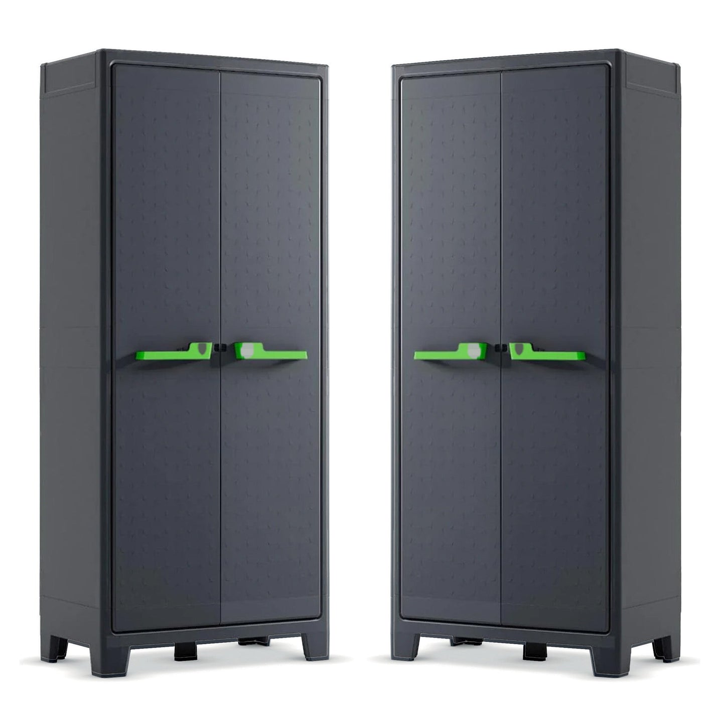 2 x Keter Moby High Storage Cabinets