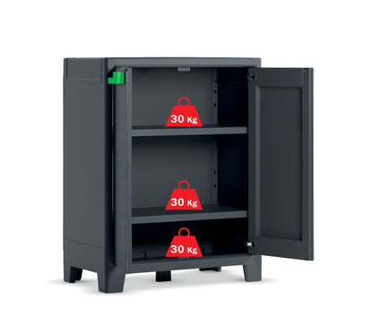 PRE ORDER: SEP. - 2 x Keter Moby Low Indoor-Storage Cabinets
