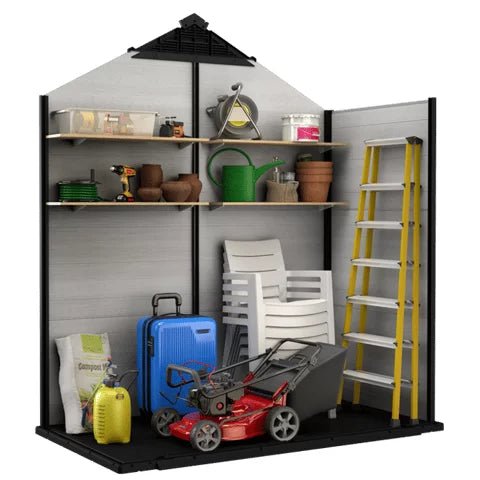Keter Oakland Garden Shed 754 (2.1 x 1.2m) - mazeproducts