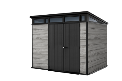 PRE ORDER: OCT. - Keter Signature Pent 9x7 Shed - Stormgrey Look (2.8 x 2.2m)