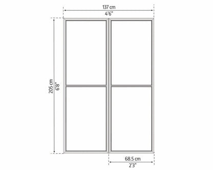 Screen Door Set for Ledro/Garda/Sanremo - White