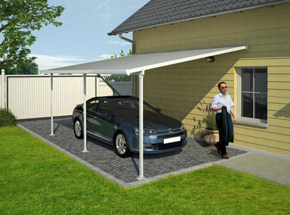 Feria Patio Cover 5.5m x 3m - White Frame With White Roof