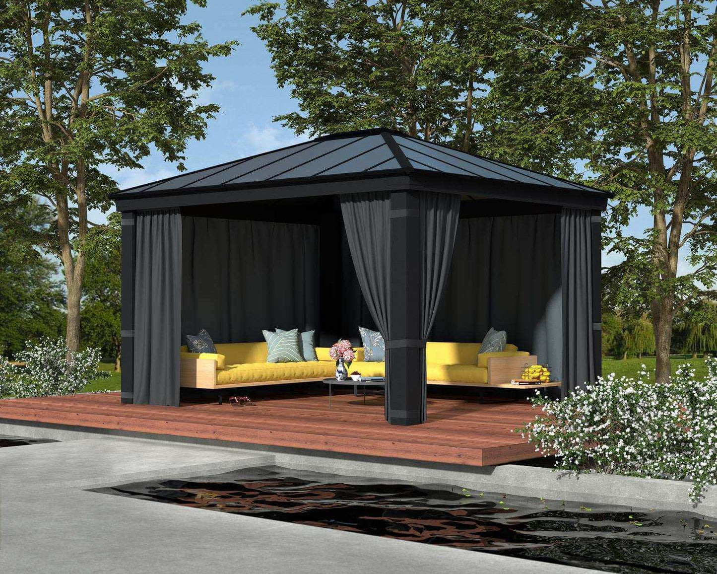 Curtain Set for Dallas Gazebo 4.2m x 4.8m