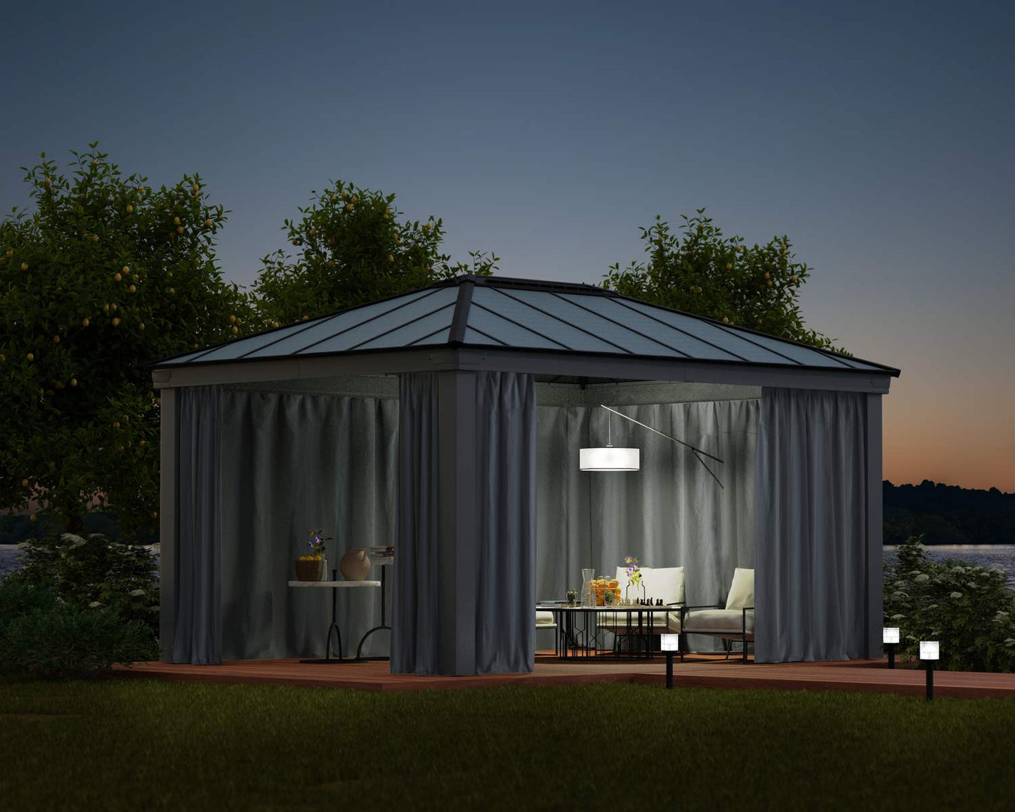 Curtain Set for Dallas Gazebo 4.2m x 6m