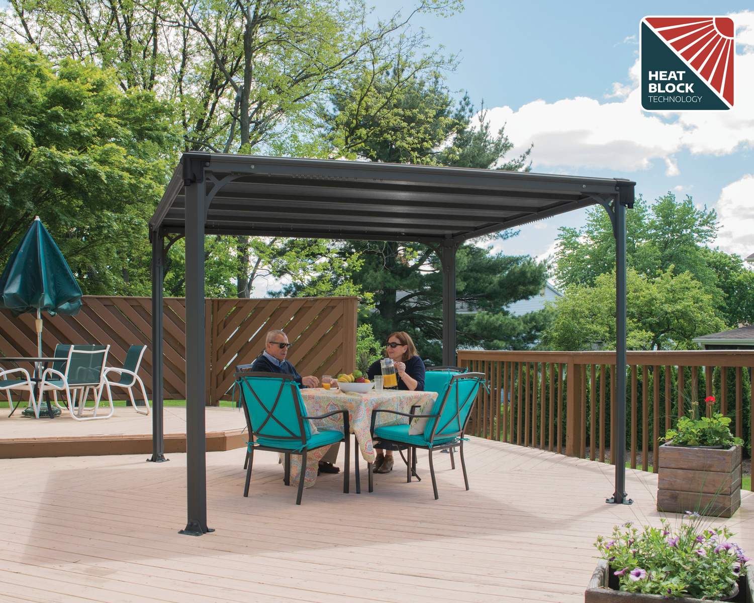 Milano Gazebo 3.1m x 3.1m - Grey Frame With Grey Roof - mazeproducts