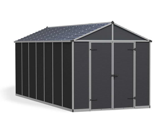 Rubicon Garden Shed 2.4m x 5.3m - Grey
