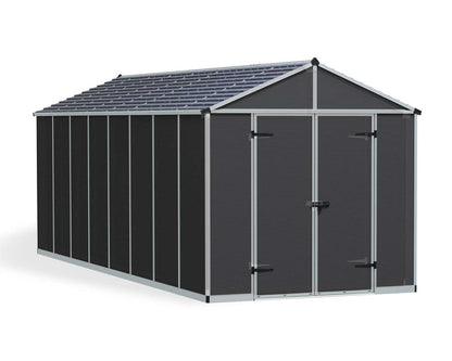 Rubicon Garden Shed 2.4m x 6m - Grey