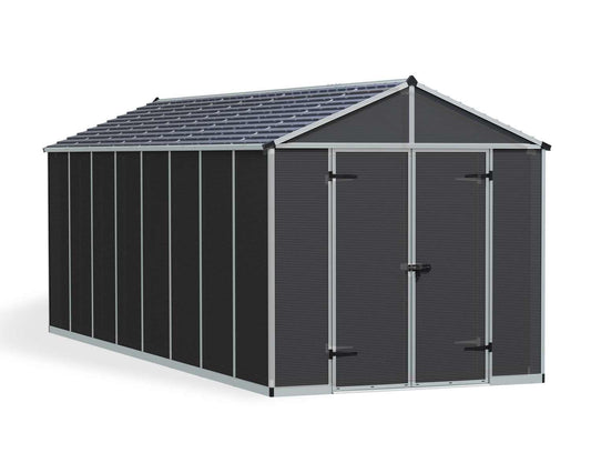 Rubicon Garden Shed 2.4m x 6m - Grey
