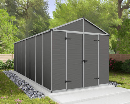 Rubicon Garden Shed 2.4m x 6m - Grey