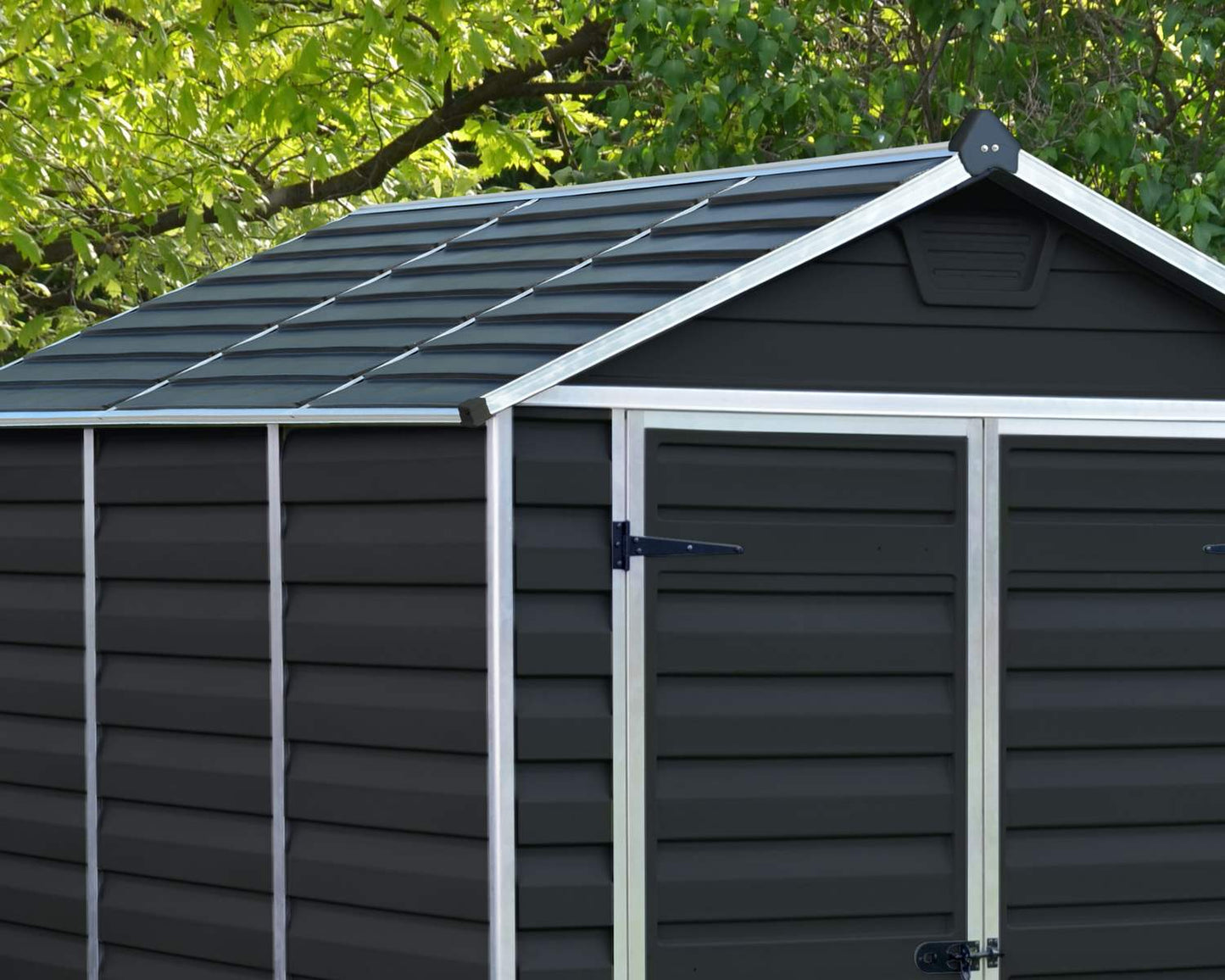 Skylight Garden Shed 1.9m x 1.5m - Midnight Grey - mazeproducts
