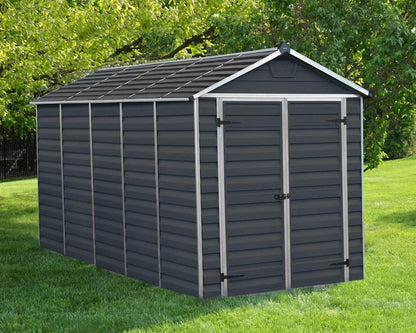 Skylight Garden Shed 1.9m x 3.8m - Midnight Grey