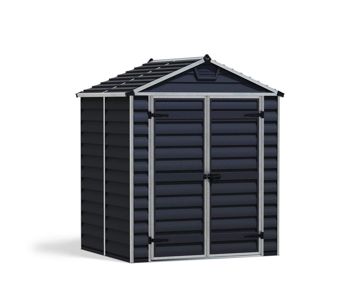 Skylight Garden Shed 1.9m x 1.5m - Midnight Grey - mazeproducts