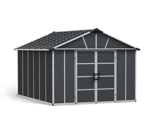 Yukon Garden Shed (NO FLOOR) 3.3m x 4m - Grey