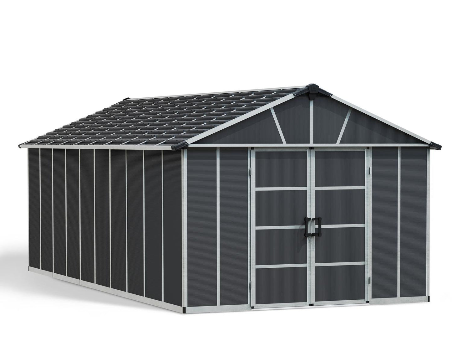 Yukon Garden Shed (NO FLOOR) 3.3m x 6.4m - Grey