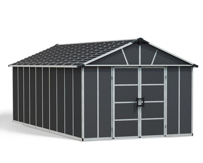 Yukon Garden Shed (NO FLOOR) 3.3m x 6.4m - Grey