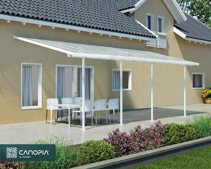 Feria Patio Cover 7.3m x 3m - White Frame With White Roof