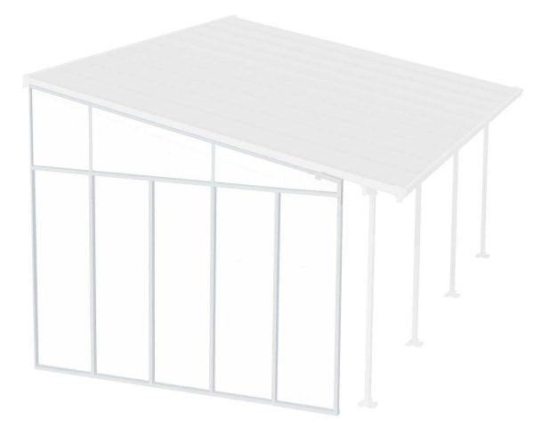 Side Wall for Sierra & Feria Patio Cover 3.85m - White