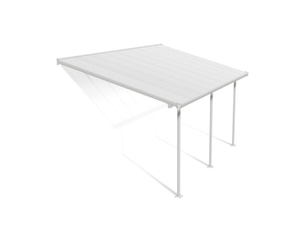 Feria Patio Cover 5.5m x 3m - White Frame With White Roof