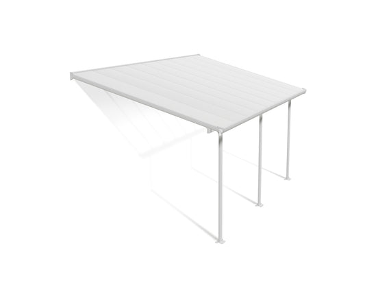 Feria Patio Cover 5.5m x 3m - White Frame With White Roof