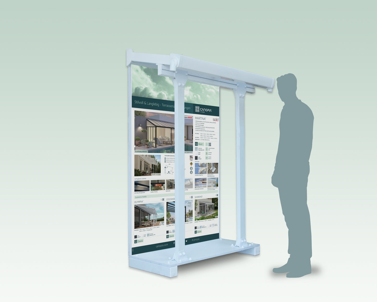 Feria Patio Cover 5.5m x 3m - White Frame With White Roof