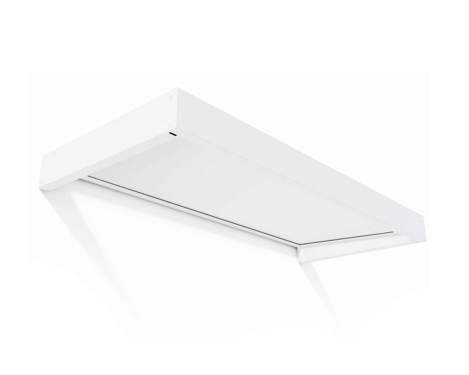 Sophia Door Awning 2.2m x 1m - White Frame With White Opal Panel - mazeproducts