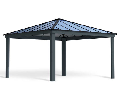 Dallas Gazebo 4.2m x 4.2m - Grey Frame With Grey Roof