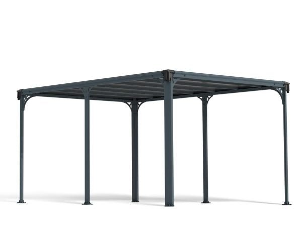 Milano Gazebo 3.1m x 4.3m - Grey Frame With Grey Roof - mazeproducts