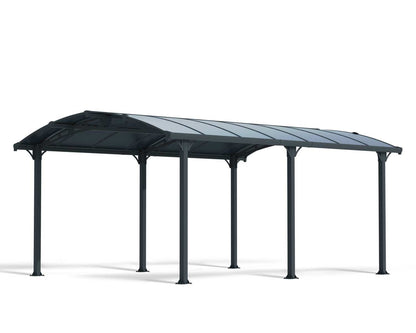 Tucson Gazebo 3.6m x 5.1m - Grey Frame With Grey Roof