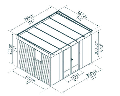 Copenhagen Garden Office 3.5m x 2.9m