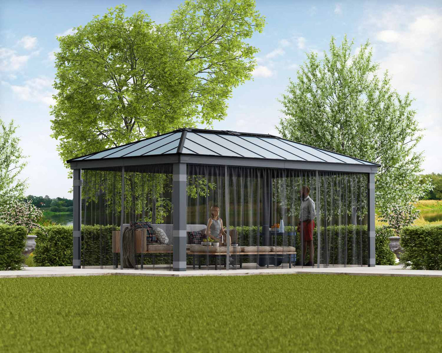 Netting Set for Dallas Gazebo 3.6m x 6.1m