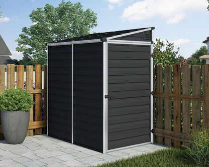 Skylight Pent Garden Shed 1.2m x 1.8m - Midnight Grey - mazeproducts