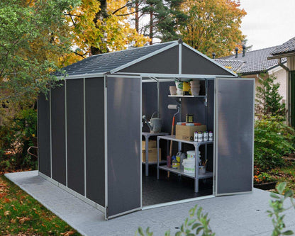 Rubicon Garden Shed 2.4m x 3m - Grey