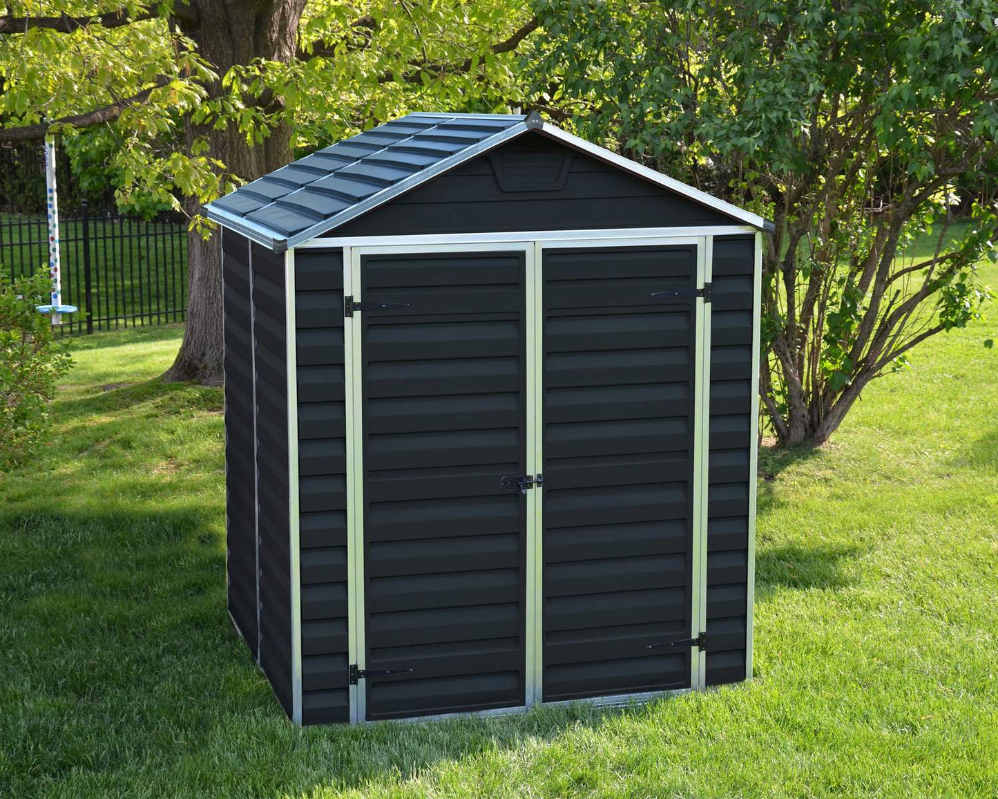 Skylight Garden Shed 1.9m x 1.5m - Midnight Grey - mazeproducts