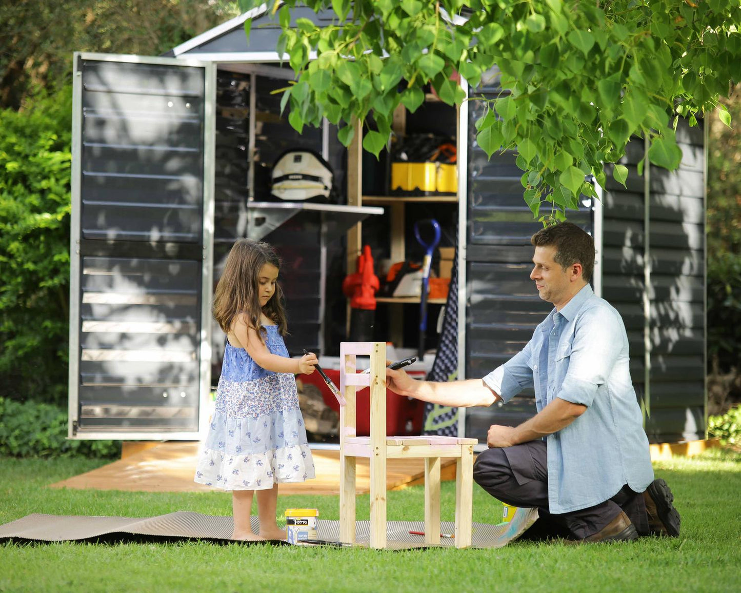 Skylight Garden Shed 1.9m x 2.3m - Midnight Grey
