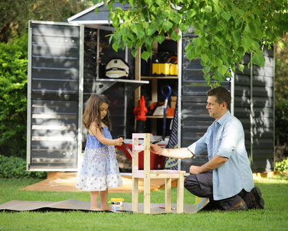 Skylight Garden Shed 1.9m x 2.3m - Midnight Grey