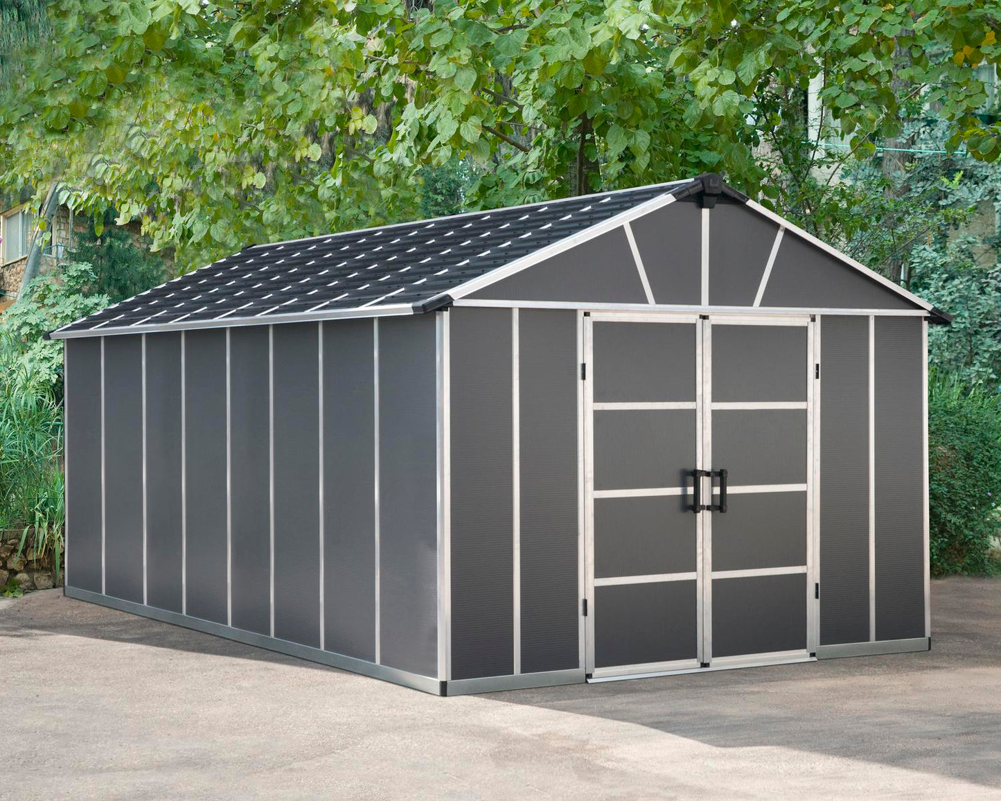 Yukon Garden Shed (NO FLOOR) 3.3m x 5.2m - Grey