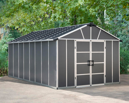 Yukon Garden Shed (NO FLOOR) 3.3m x 5.2m - Grey