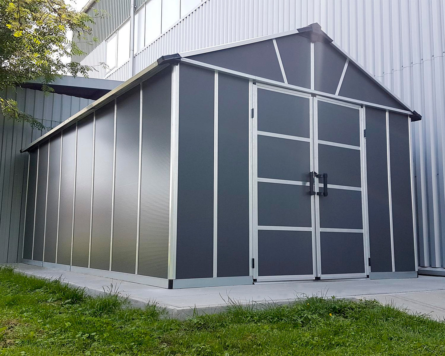 Yukon Garden Shed (NO FLOOR) 3.3m x 5.2m - Grey