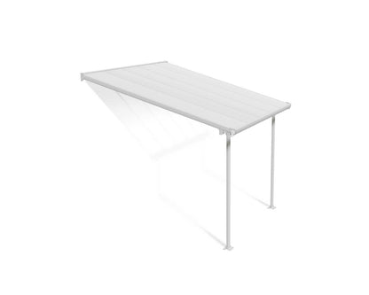 Feria 3m x 3m Patio Cover - White Aluminium Frame With White Polycarbonate