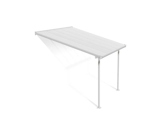 Feria 3m x 3m Patio Cover - White Aluminium Frame With White Polycarbonate
